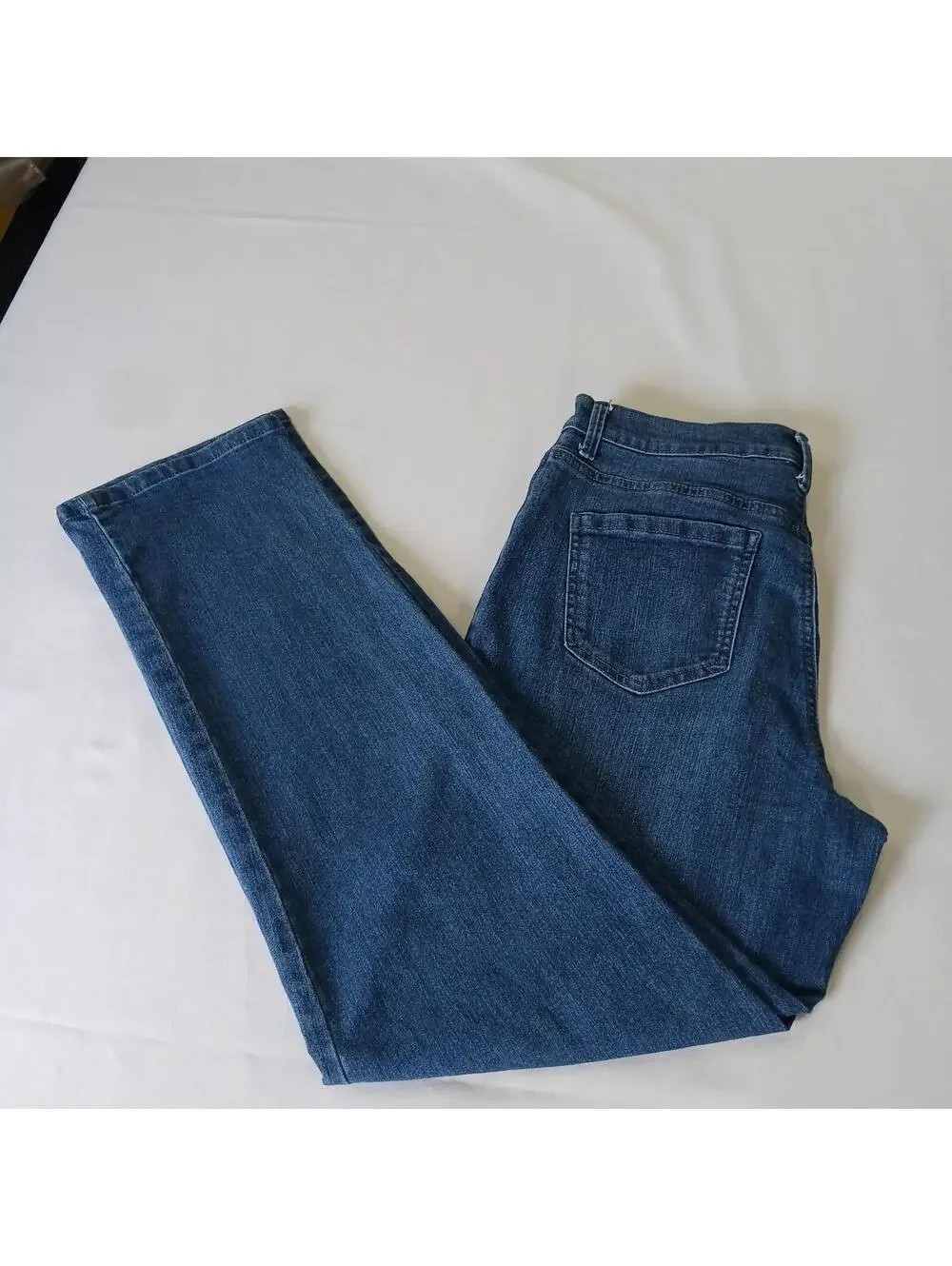 Gloria Vanderbilt Amanda Women's Blue Cotton Blend Denim Jeans Size 12 (30×30.5) - Picture 1 of 16